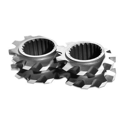 57.6mm ديا TEM48SS العجن كتلة ، التوأم برغي الطارد عناصر مخصصة تصميم