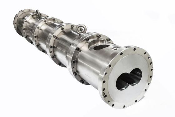 دائم ارتداء المقاومة التوأم برغي الطارد برميل اسطوانة لصناعة الأعلاف الغذائية