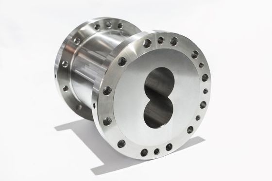 دائم ارتداء المقاومة التوأم برغي الطارد برميل اسطوانة لصناعة الأعلاف الغذائية