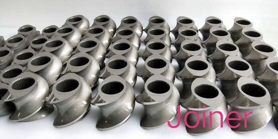 TEX65A برغي الطارد التوأم برغي عناصر العجن كتلة Φ15.6 - Φ430mm المدى