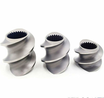 البلاستيك التوأم برغي الطارد يمزج برغي العنصر الرملي المعالجة السطحية