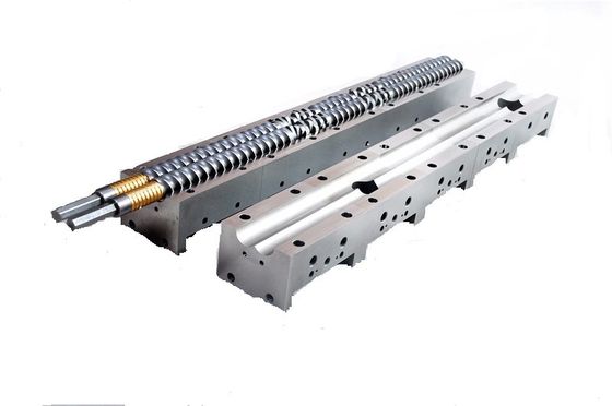 التوأم برغي رمح البلاستيك الطارد برغي تصميم الطارد أجزاء المسمار WR15E المواد