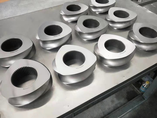 JSW مزدوج المسمار طاحونة TEX65 نقل عناصر المسمار لألياف الزجاج PVC والنايلون