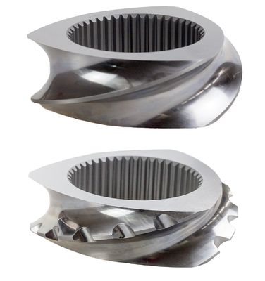 تصميم أجزاء البثق اللولبي المزدوج بقطر 15.6-400 مم ودعم الفيديو الفني